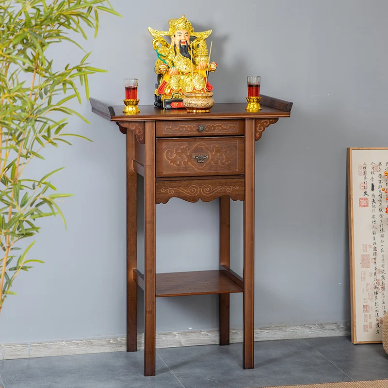 

For Chinese-style Buddhist shrine offering table Buddhist shrine household e****mic shrine Buddha statue Guan Gong offering tabl
