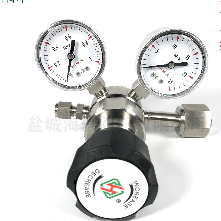 Reductor de presión de acero inoxidable, Gas de corrosión, Gas estándar, cloro, amoniaco, Gas, cloruro de hidrógeno, tipo de diafragma de Gas especial