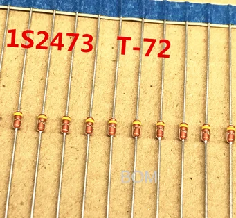 30PCS 100% New original 1S2473 original DO-35 switching diode IS2473 straight plug yellow ring