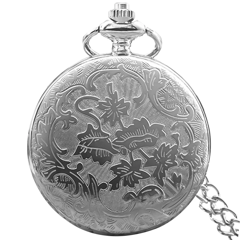 Retro Bronze Steampunk Pattern Engraved Flip-Top Quartz Necklace Series Commemorative Pocket Watch For Male And Female Students