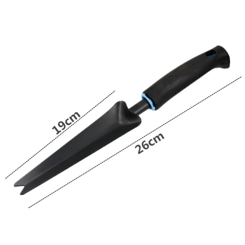 الكربون الصلب الخشب مقبض متشعب اليد إزالة الأعشاب الضارة مجتذب للأعشاب الضارة العميقة حديقة أدوات إزالة الأعشاب الضارة الصلب مجرفة متشعبة #6