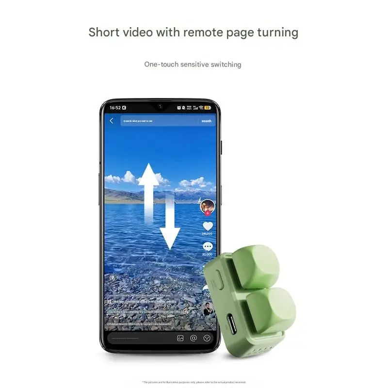 

Hanlinyue Free2 Bluetooth Page Turner E-book Reader Electronic Paper Book Page Turning Artifact Mobile Phone Remote Control Gift