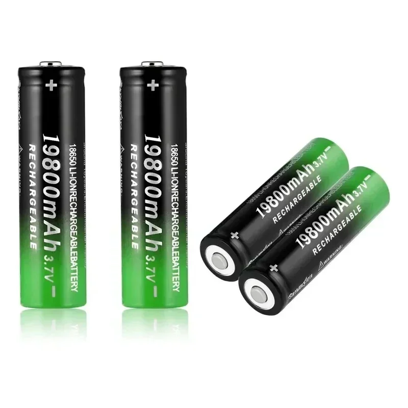 2024best-selling 18650 battery 3.7V 19800 Mah USB+charger,suitable for flashlights and razors rechargeable lithium-ion batteries