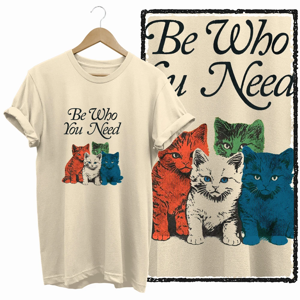 COOLMIND BEIGE cat print exclusive graphic 100% cotton women T shirt big size loose cotton cat lover women tshirt LOVELY cat tee
