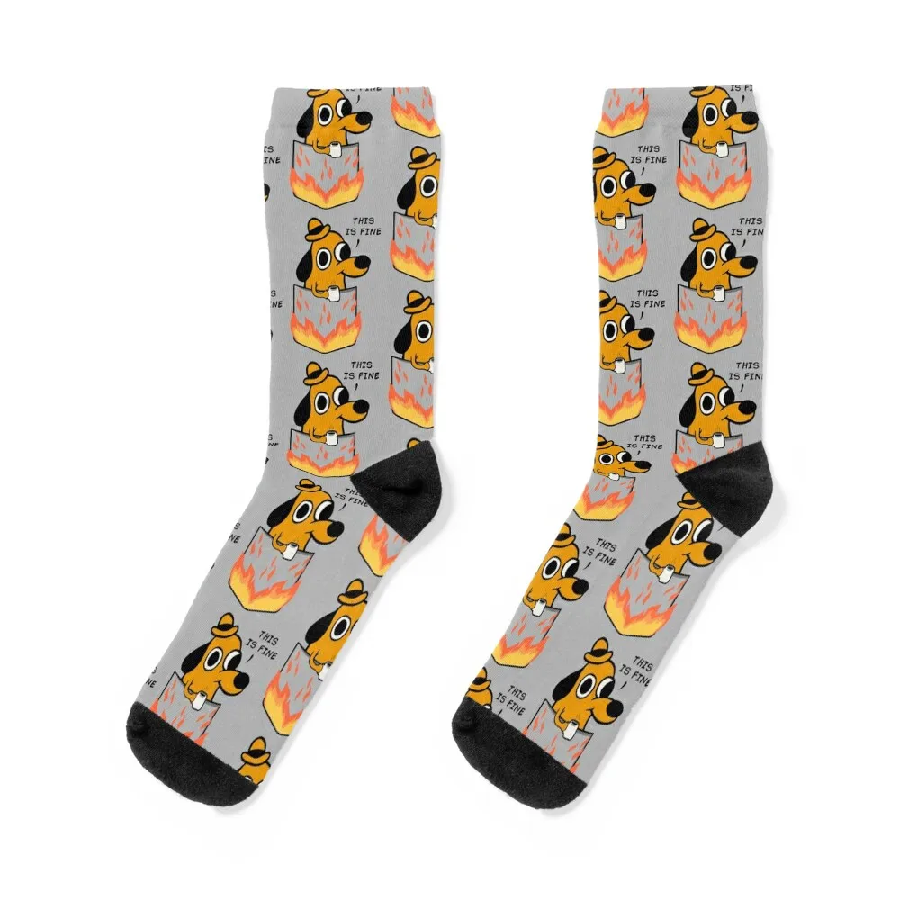 

This is fine Socks new year custom sports japanese fashion happy Luxury Woman Socks Men's