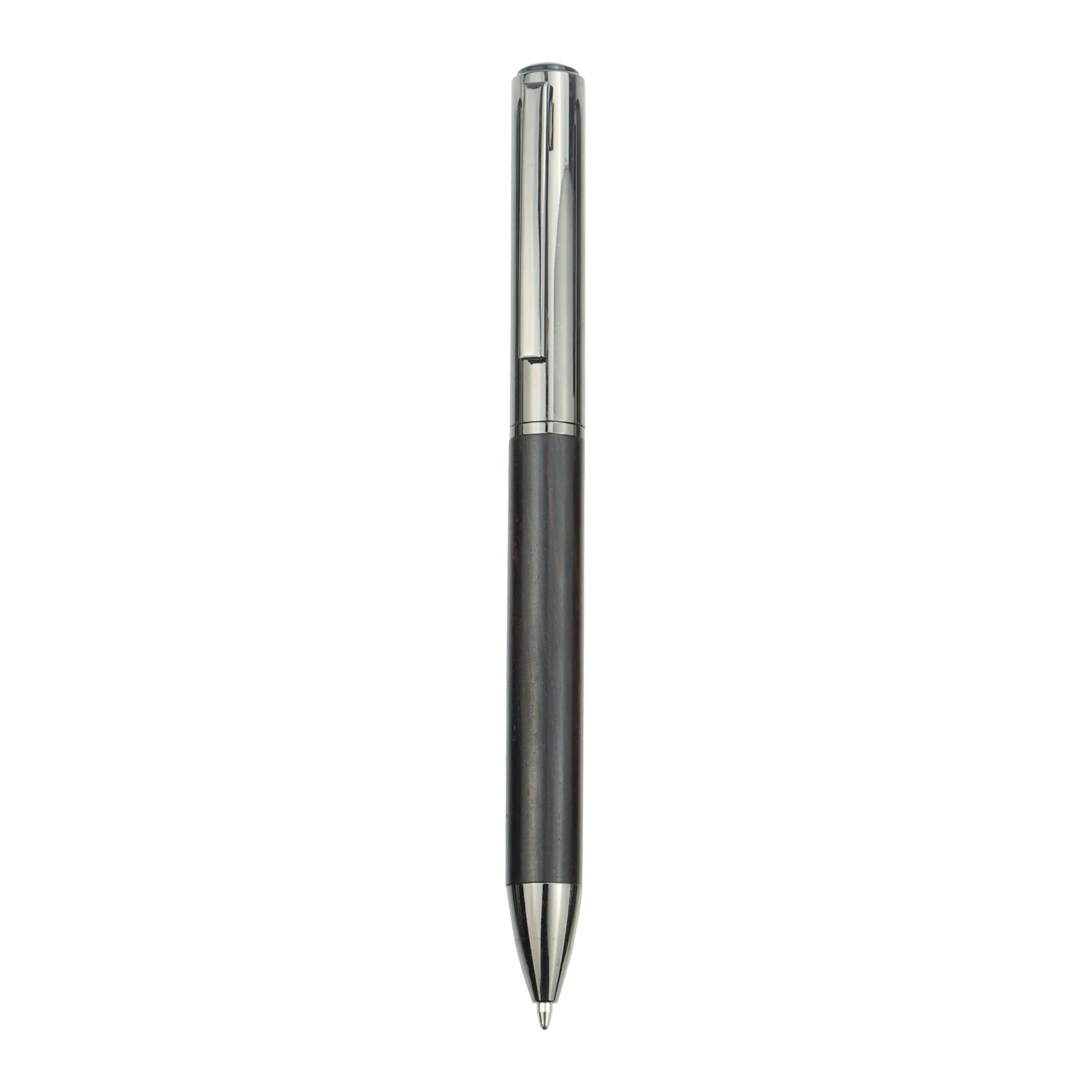 【Back-To-School】1/2 Pack Premium Wood grip Ballpoint/Sign Pen - Brown/Ebony Finish  - Smooth Writing