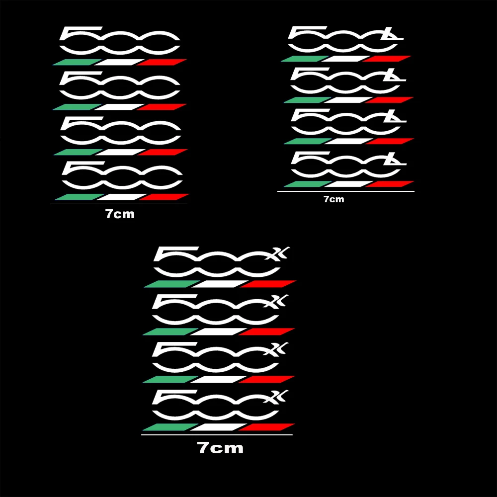 자동차 창문 스티커, 피아트 500 500x 500l 500C 500E, punto tipo panda bravo, 자동차 액세서리, 4pcs