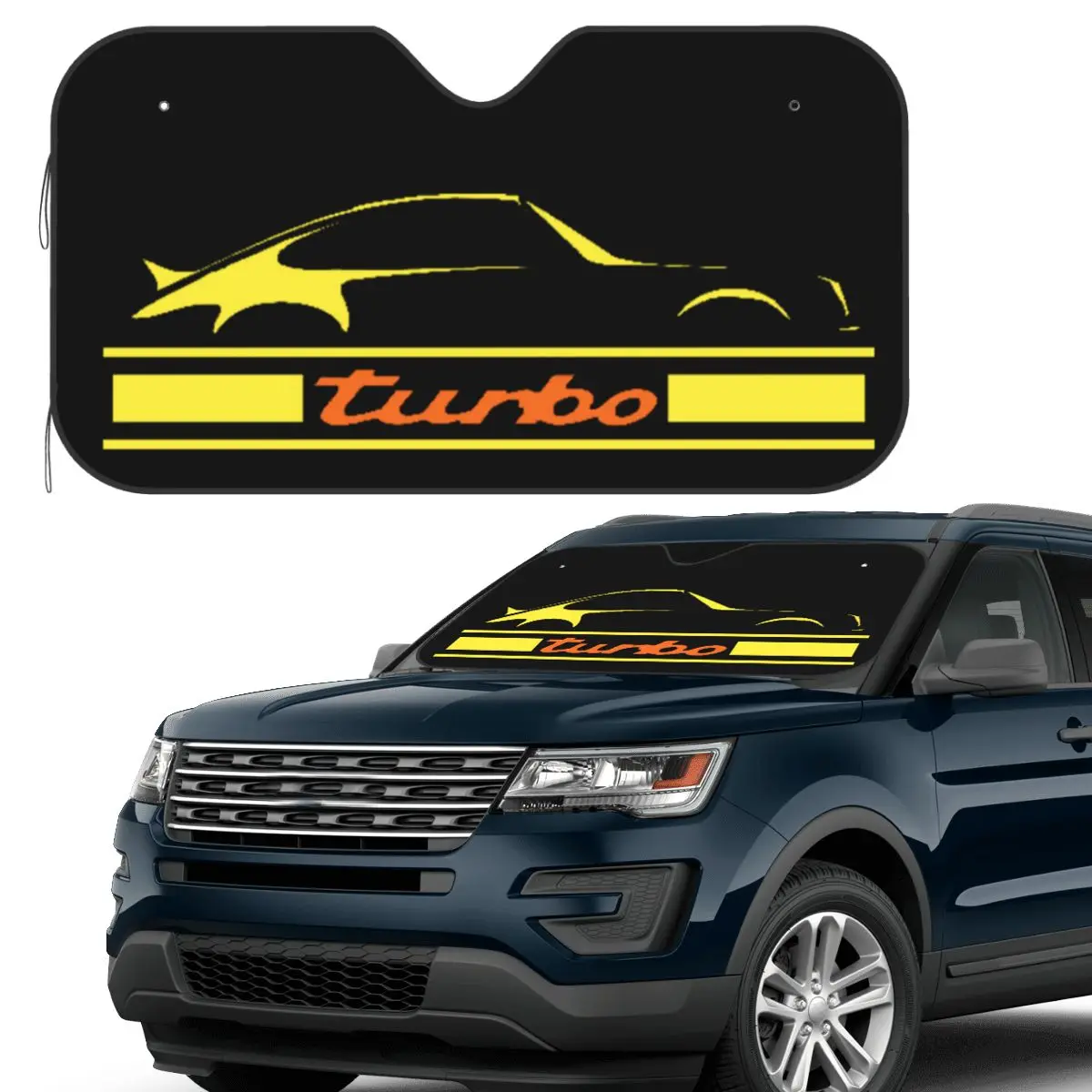 

Turbo 911 Sunshade Windscreen Car Front Windshield Window Sun Visor Accessories Covers