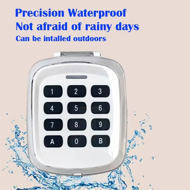 Multi-Frequency 280-868Mhz 280-868Mhz Gate Garage Door Key Wireless Keypad Code Remote Control Door Opener-Y41A