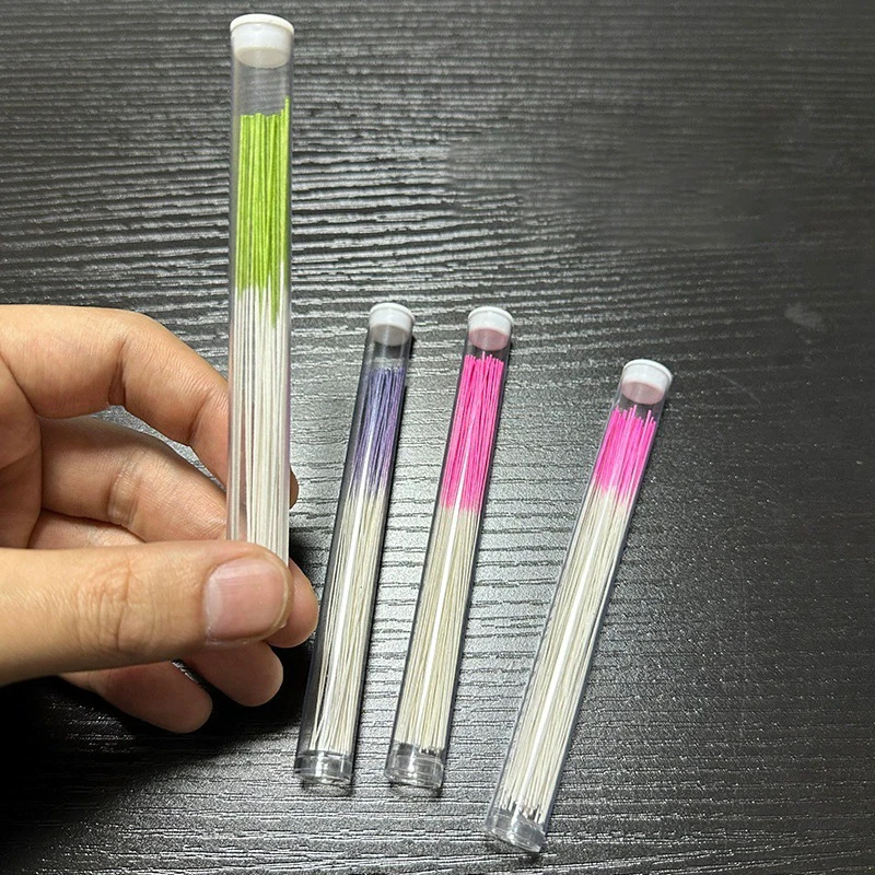 60Pcs Disposable Ear Piercing Cleaning Line Soft Paper Floss for Deodorizing Anti-Blocking Portable Ear Hole Cleaning Care Tool
