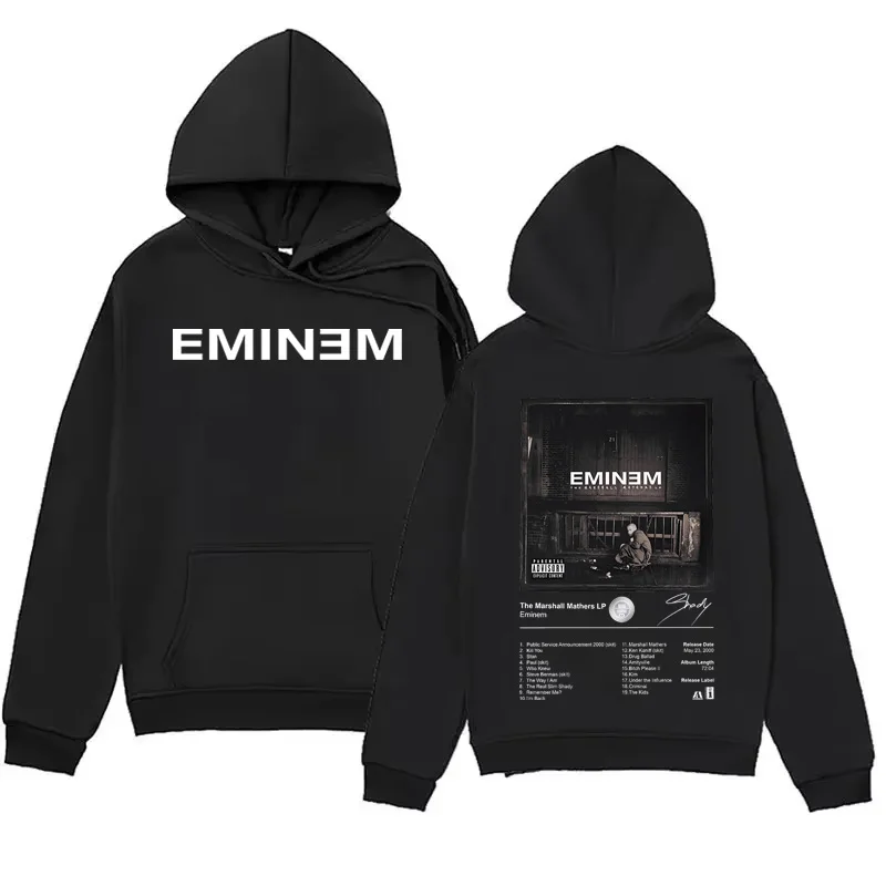 Eminem Merch Rap musique sweat à capuche hommes femmes Album graphique imprimé Streetwear unisexe chaud hiver sweat ZYWY08