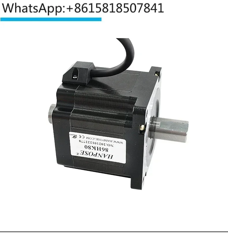 86 hollow dual axis stepper motor with hollow through-hole 15mm diameter SMT packaging machine hollow shaft motor