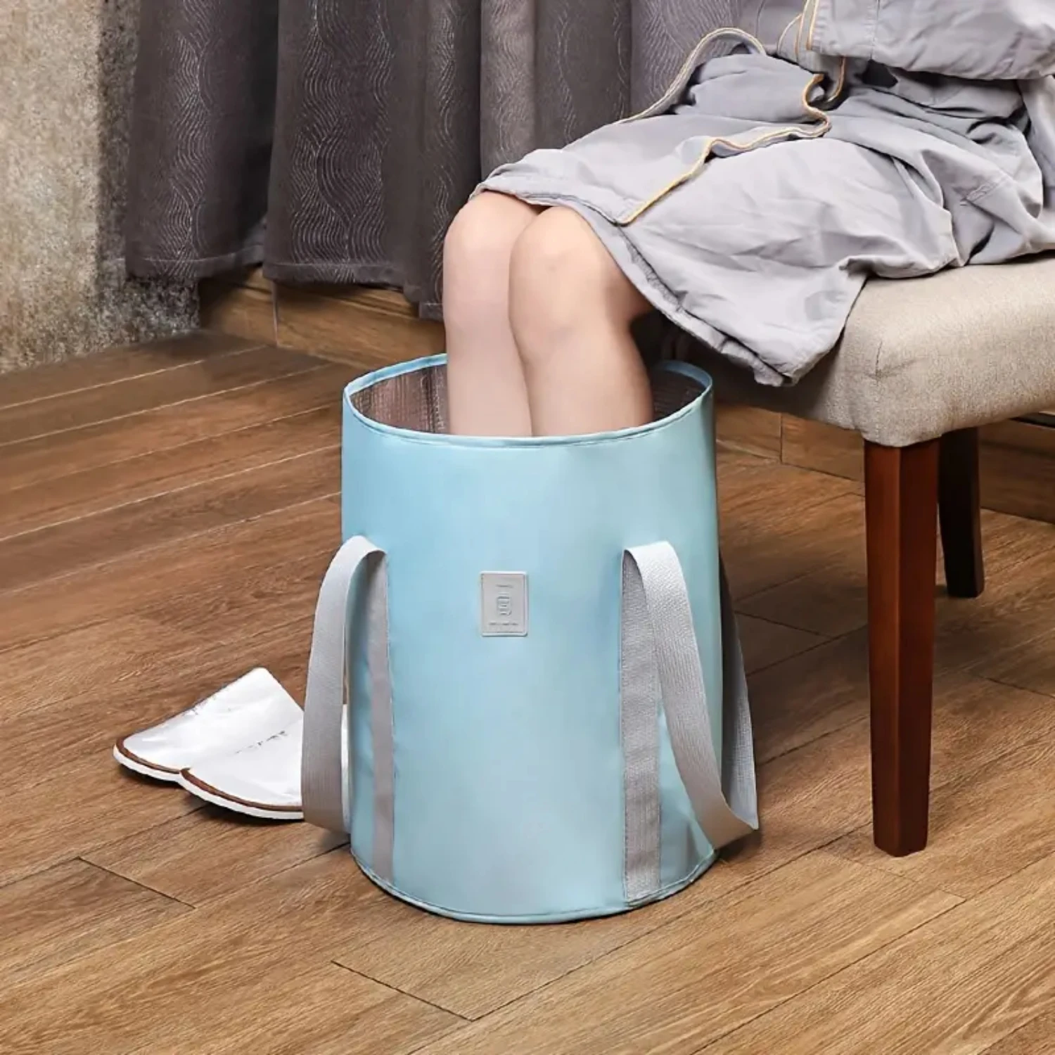 Portable Foldable Foot Soaking Bath Bucket - Convenient Travel Foot Bath Bucket - Durable 1pc Foot Bucket