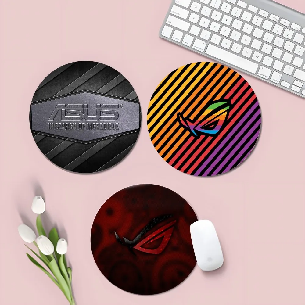 Коврик для мыши ASUS ROG, круглая утолщенная Нескользящая подушка для офиса и студентов, компьютерный стол