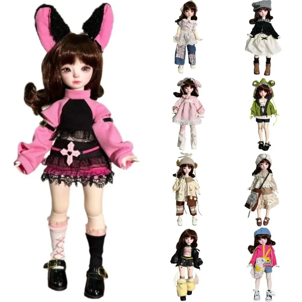 11.8インチ（30cm）ドール服、30cmサイズ、綿素材、ドール服セット、交換可能な服、6点関節、DIYドールウェア