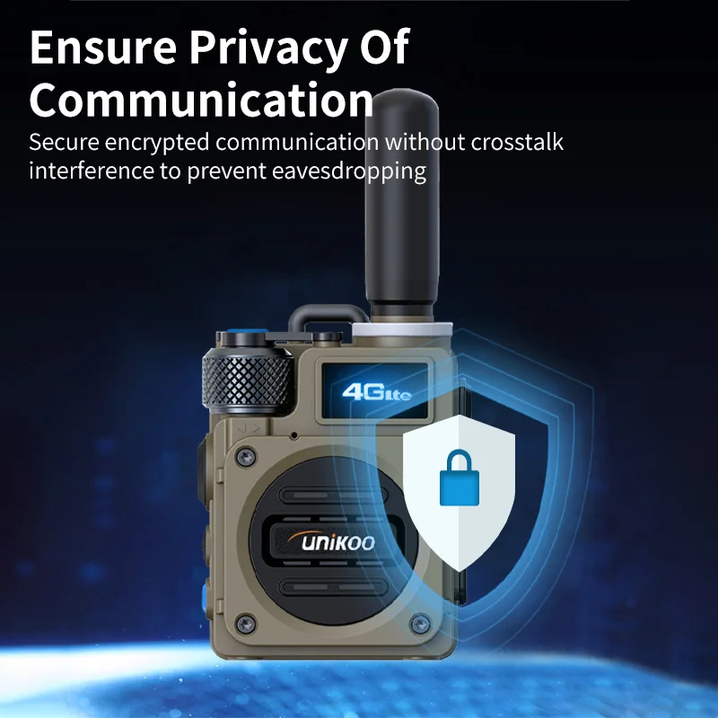 2 قطعة Unikoo UP520 جهاز اتصال لاسلكي 4g مع بطاقة Sim اتصال داخلي رقمي طويل المدى 5000 ميل POC جهاز اتصال لاسلكي (مجاني) #5