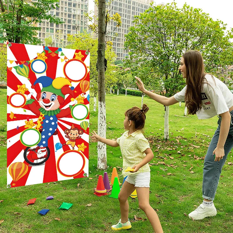 Anéis de plástico arco-íris torre crianças anel lance cabine carnaval quintal esportes ao ar livre brinquedos jogando velocidade agilidade jogos de treinamento