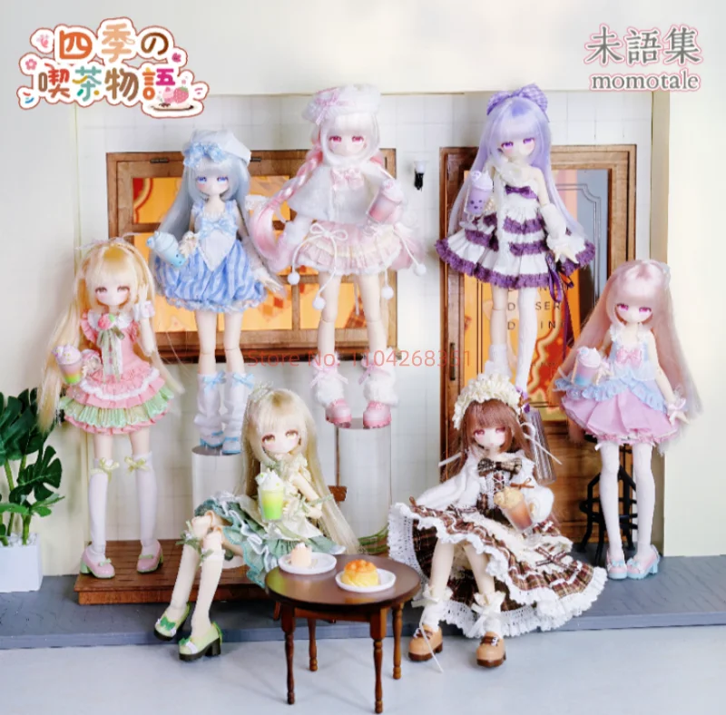 

Momotale Four Seasons Tea Tales Series Bjd Blind Box Mystery Box Caixa Caja Dolls Gift Desktop Ornament Anime Figure Toys Gifts