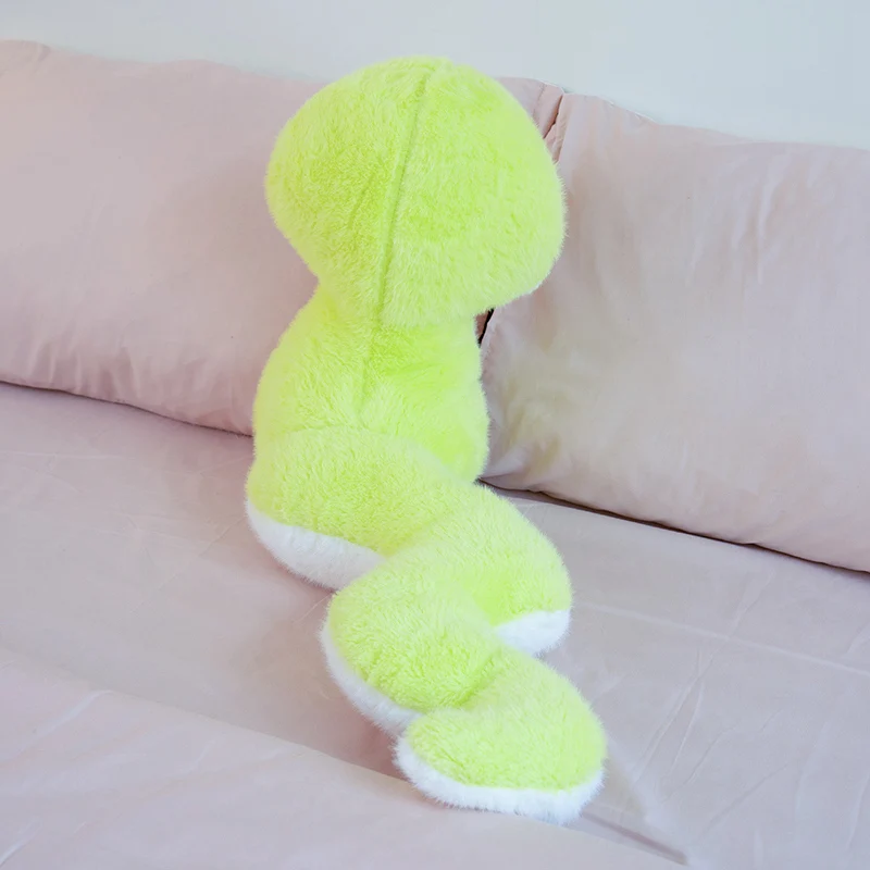 Boneca de cobra gordurosa verde brinquedo de pelúcia pequeno animal selvagem kawaii plushie presente de ano novo