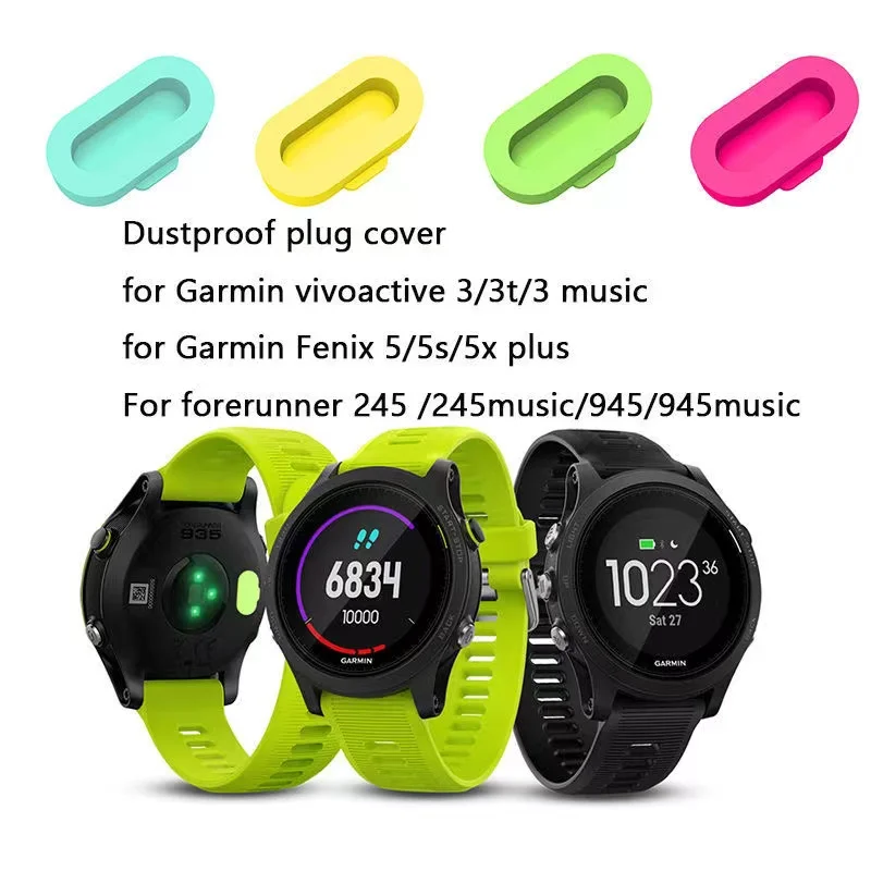 Tappi caricabatterie in Silicone antipolvere per Garmin Fenix 6 6S 6X 5 5X 5s/forerunner 945/935/245/245M/45/45S/instinto/Venu