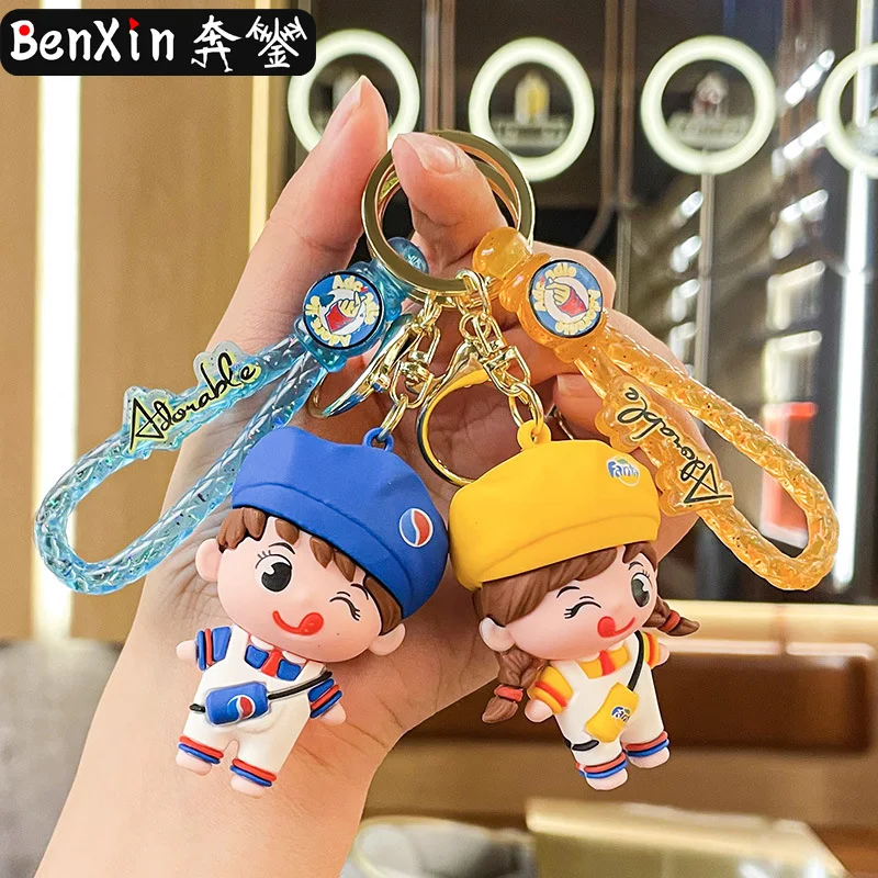 

Куклы Miniso Cola для мальчиков и девочек, брелки, подвески для автомобилей, сумки для пар, подвески, брелки