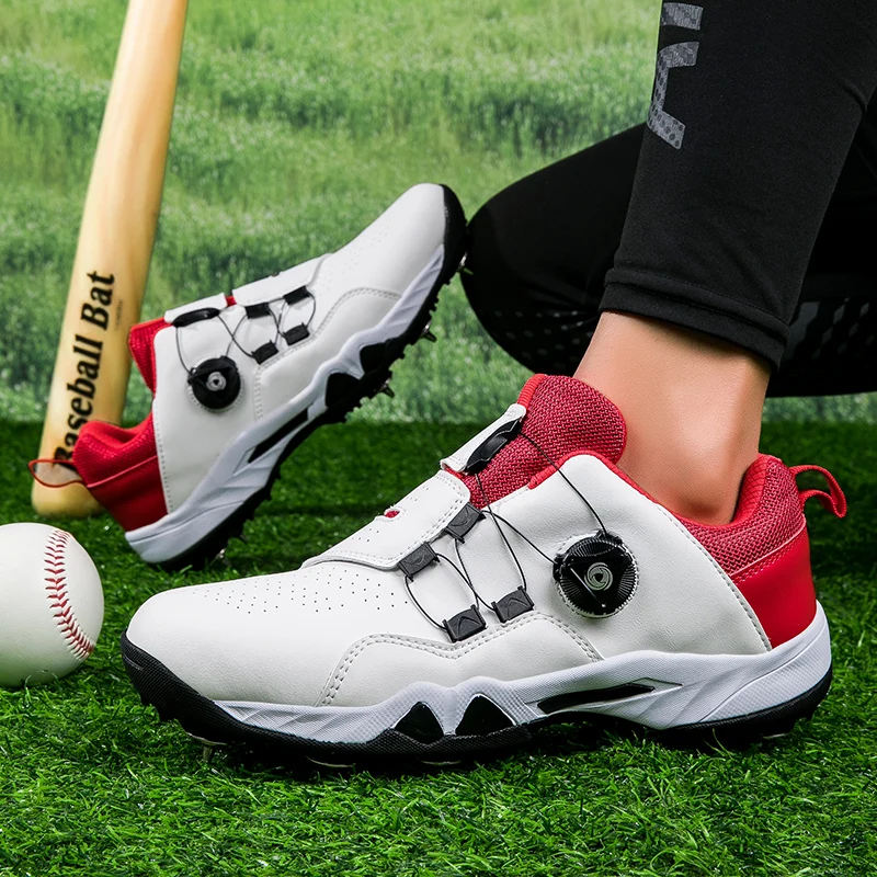 Nowe buty baseballowe dla par, antypoślizgowe, odpinane trampki z długimi zszywkami, buty sportowe i rekreacyjne na świeżym powietrzu, wysokiej