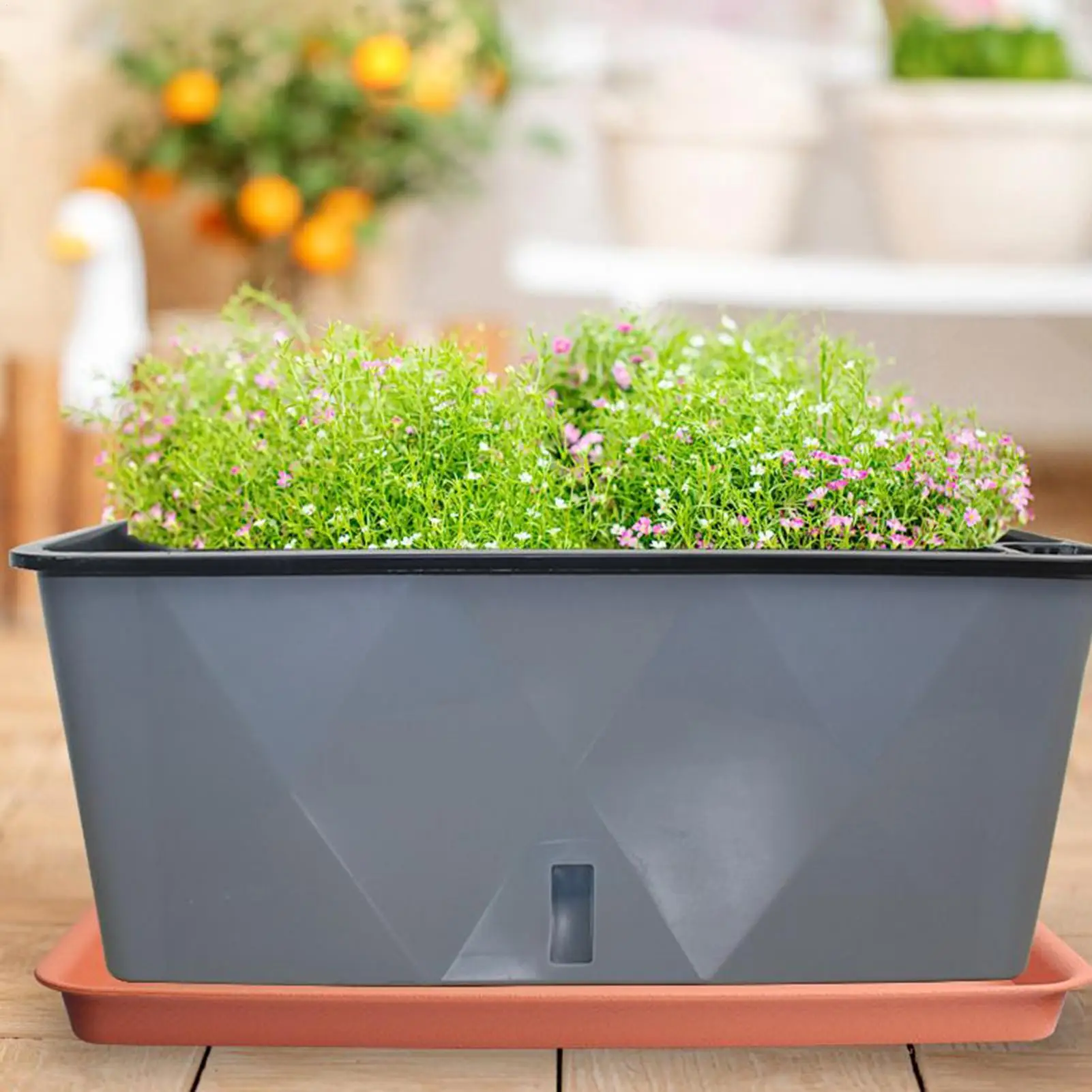 Plant Pot Saucers 4-pieces Growing Vase Dish Mat Plant Drip Trays For Pots For Indoor Outdoor Gardening Vegetable Balcony