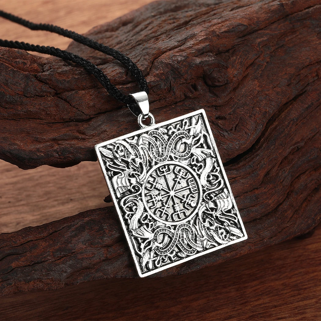 Vegvisir Pendant Viking Pendant Great Detailed Norse Viking Necklace Jewelry Send Men's Gift