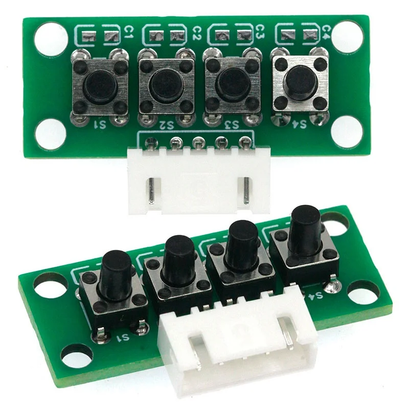 DIY Kit 1x4 4 Independent Key Button Keypad Keyboard Module Mcu for Arduino Student Class Design Graduation Project Experiment view 3