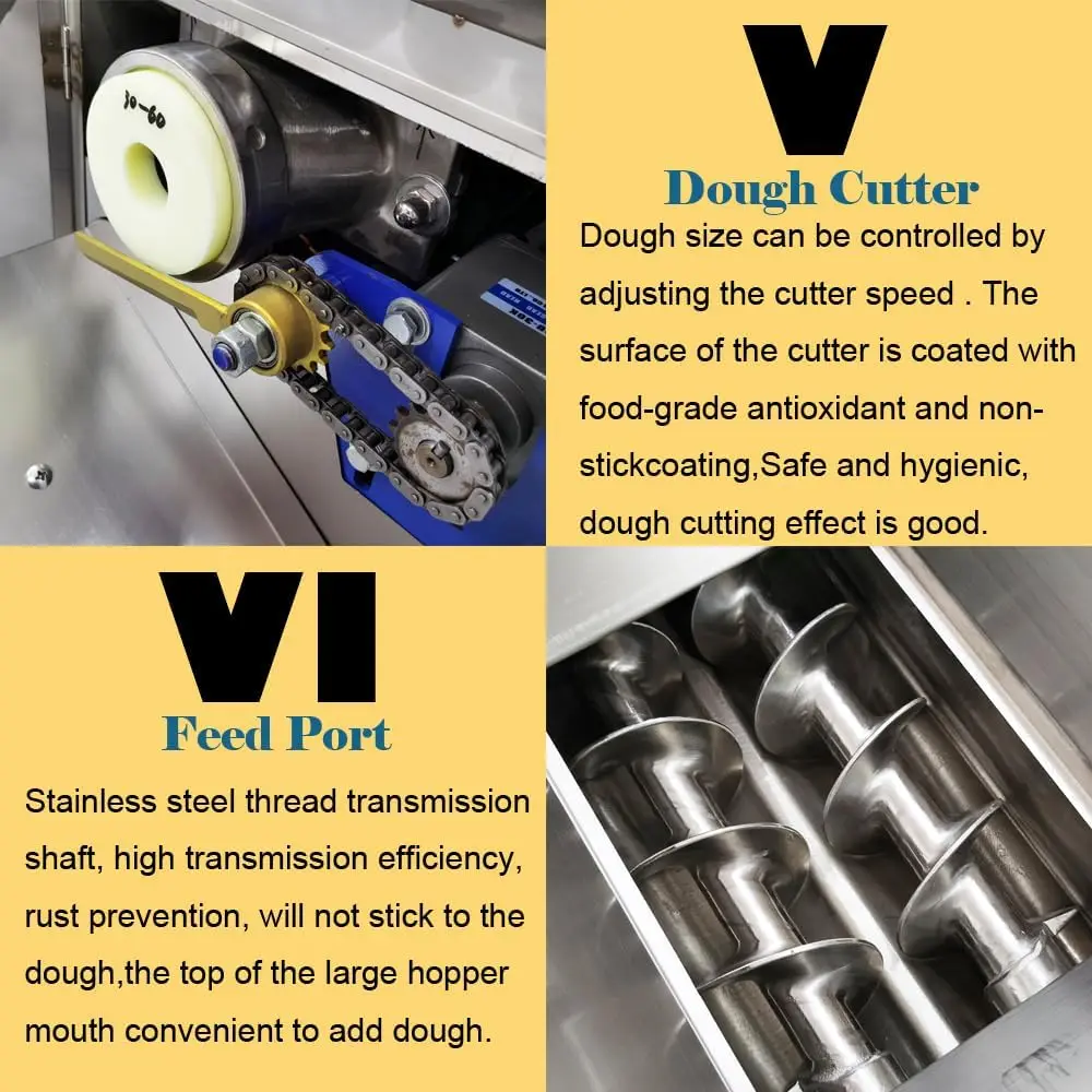 آلة تقسيم العجين مقسم العجين مستدير عالي الكفاءة قاطع العجائن صنع كرة البيتزا