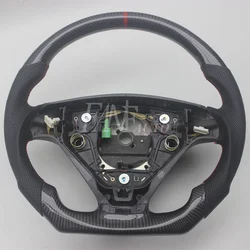 Replacement Real Carbon Fiber Steering Wheel with Leather for Volvo S60 2001-2009