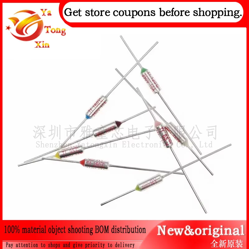 10 قطعة 60 - 300 درجة مئوية الصمامات الحرارية 10A 250V درجة الحرارة TF RY 85 110 115 120 125 130 135 142 155 169 172 185 192 240 ° ج #5