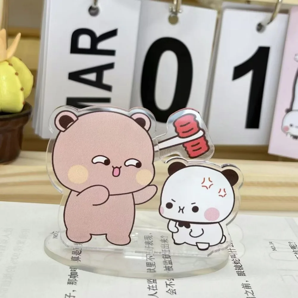 Cartoon Cute Yier and Bubu Desktop Ornament Couple Gift Acrylic Movable Creative Decompression Rocking Music Standing Sign