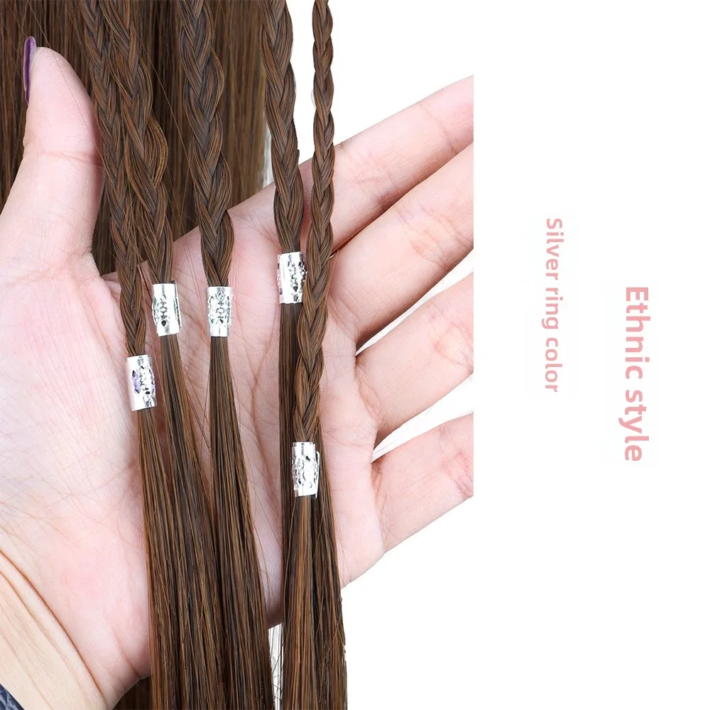 55cm longo e reto garra clipe extensões de rabo de cavalo extensões de cabelo sintético rabo de cavalo mandíbula clipe peças de cabelo para mulher menina