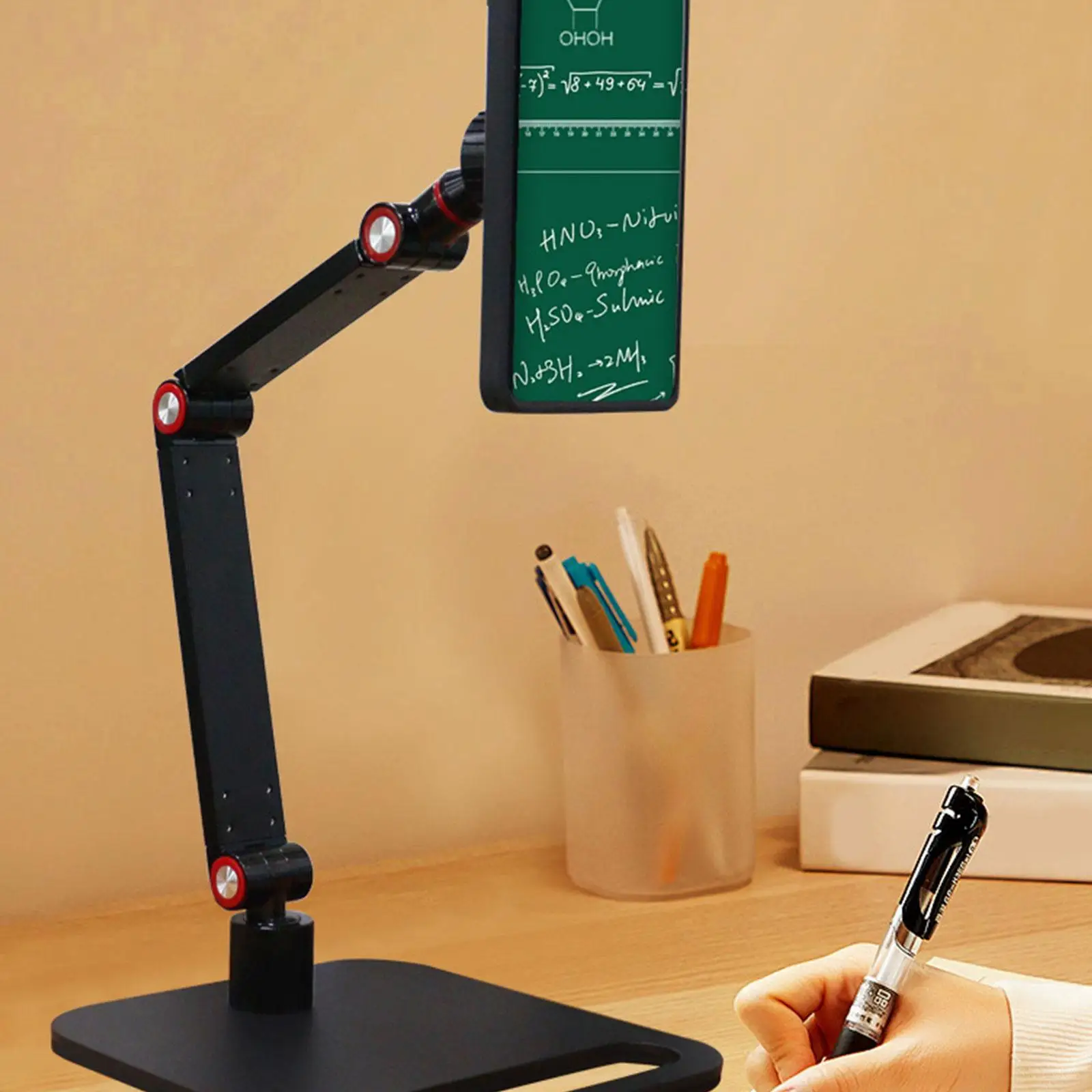 

Mobile Phone Stand Birthday Gift Office Aluminum Alloy for Desk 360 Rotation