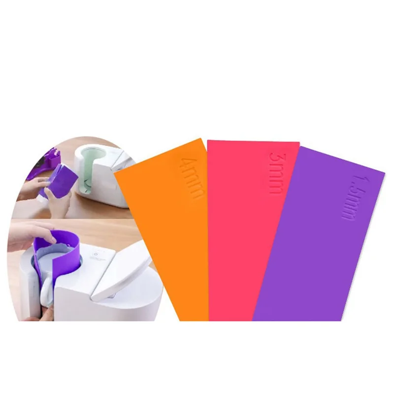 Envolturas para vasos de sublimación de 3 piezas, envolturas para vasos de tazas de silicona en 3 espesores compatibles con prensa de tazas coloridas