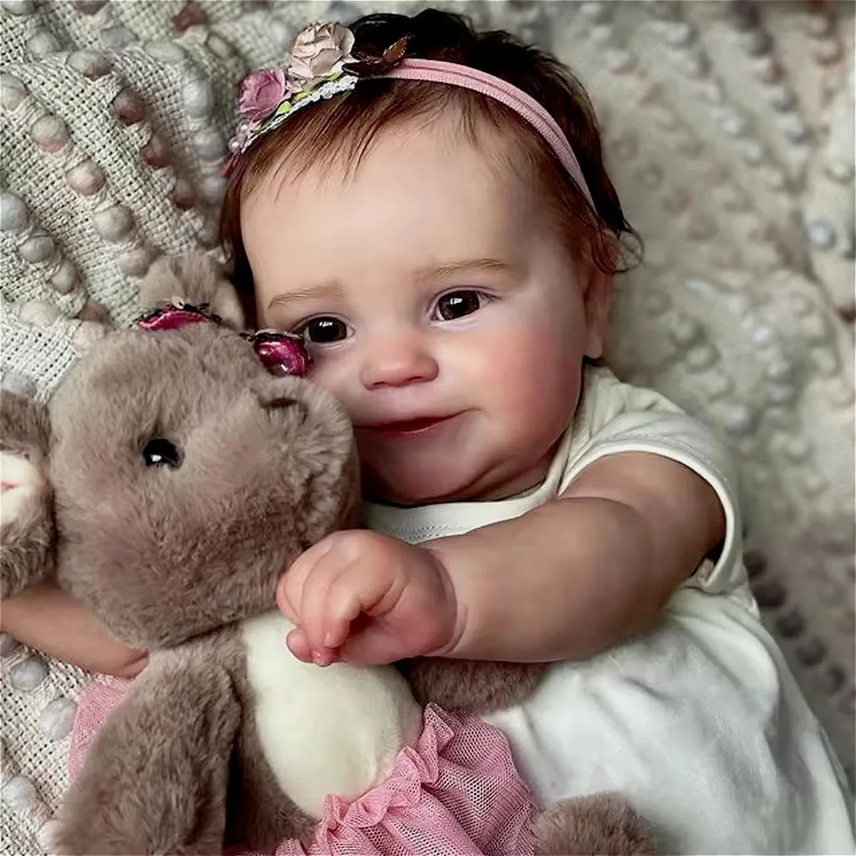 JOYORA 50CM Finished Rebirth Doll Realistic Baby Size Doll High Quality Handmade Doll Fashion Art Collection Doll Birthday Gift