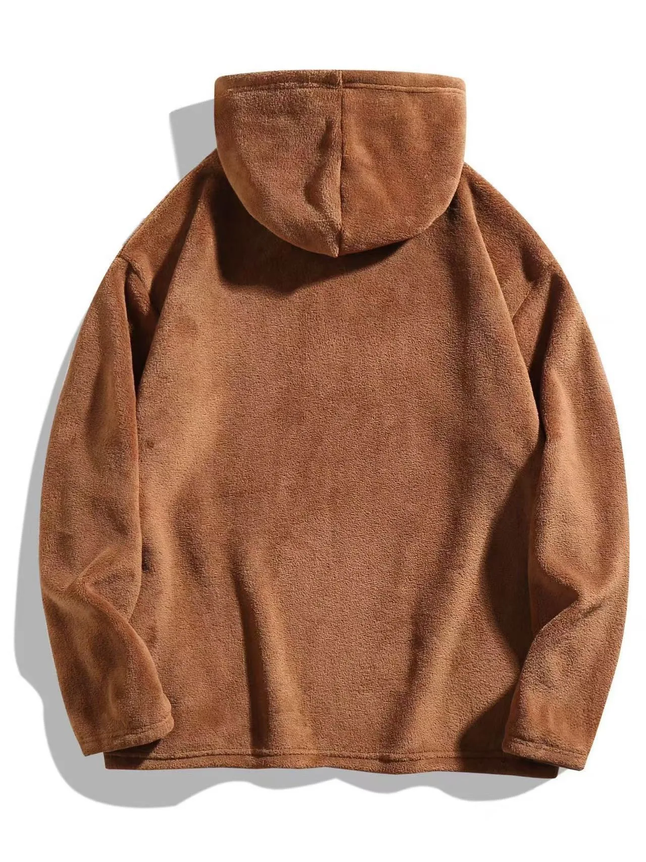 2025, Winter-Herren-Hoodie, Sporthose, einfarbig, warm, winddicht und kältebeständig, Sport-Set aus Wolle, lässiges Sport-Set, zweiteiliges Set – Detail 20