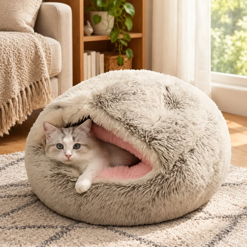 #6 Enclosed Cat Cave Beds Deals & Discounts