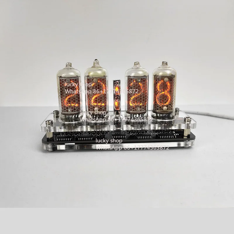Glow Tube Clock 4-Bit IN8-2 Steampunk