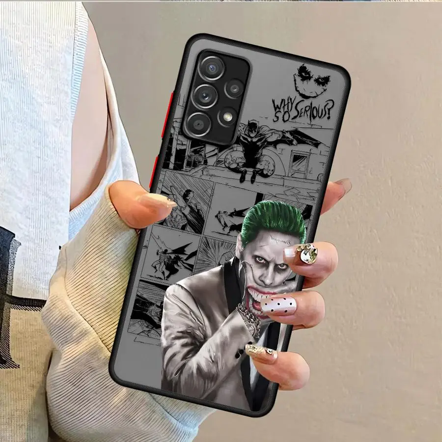 コミッククールジョーカーケース Samsung Galaxy A21s A25 A24 A53 A56 A23 A36 A33 A32 A22 A26 A72 A35 A54 A34 A52 ソフトシェル