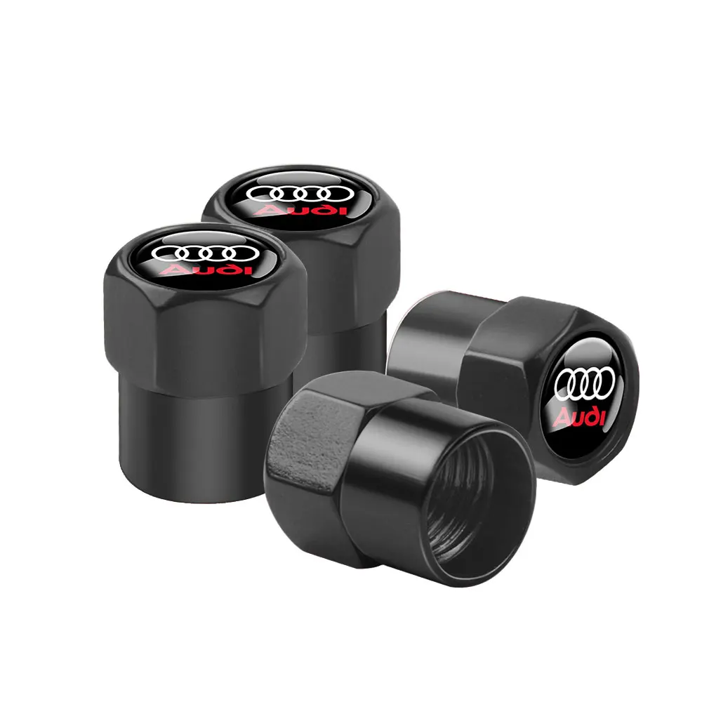 Auto-accessoires voor Audi Sline RS S TT A1 A2 A3 A4 A5 A6 A7 A8 8P B6 B7 B8 C5 C6: Ventieldopjes voor autobanden met logo