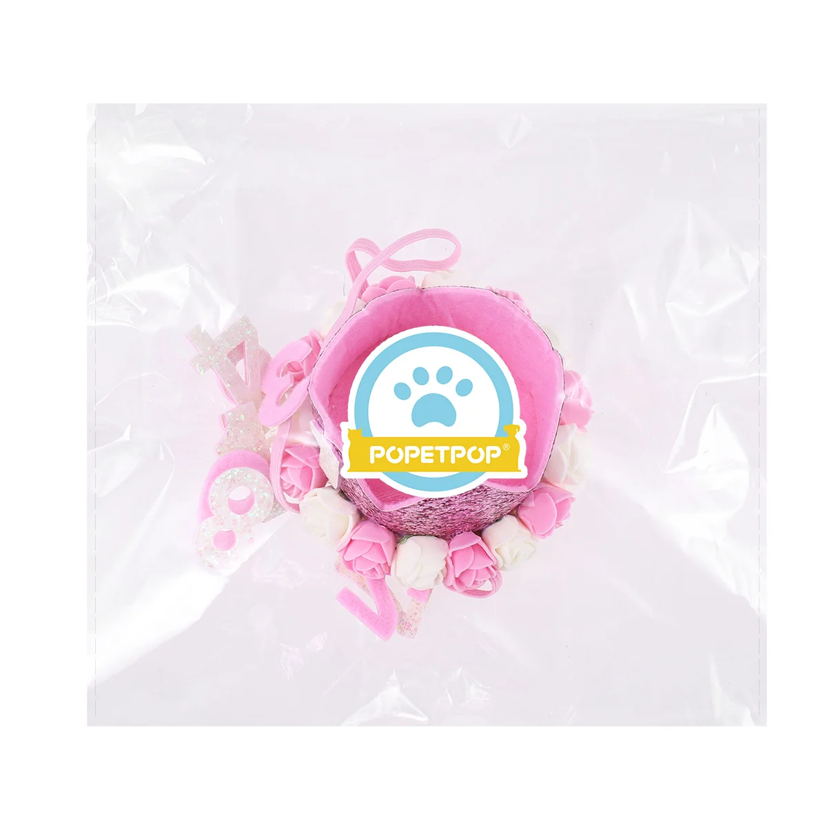

Dog Birthday Crown Hat Colorful Comfortable Material Flexible Rope Numbers 1-9 Puppy Cat Pet Grooming Accessories Birthday Party