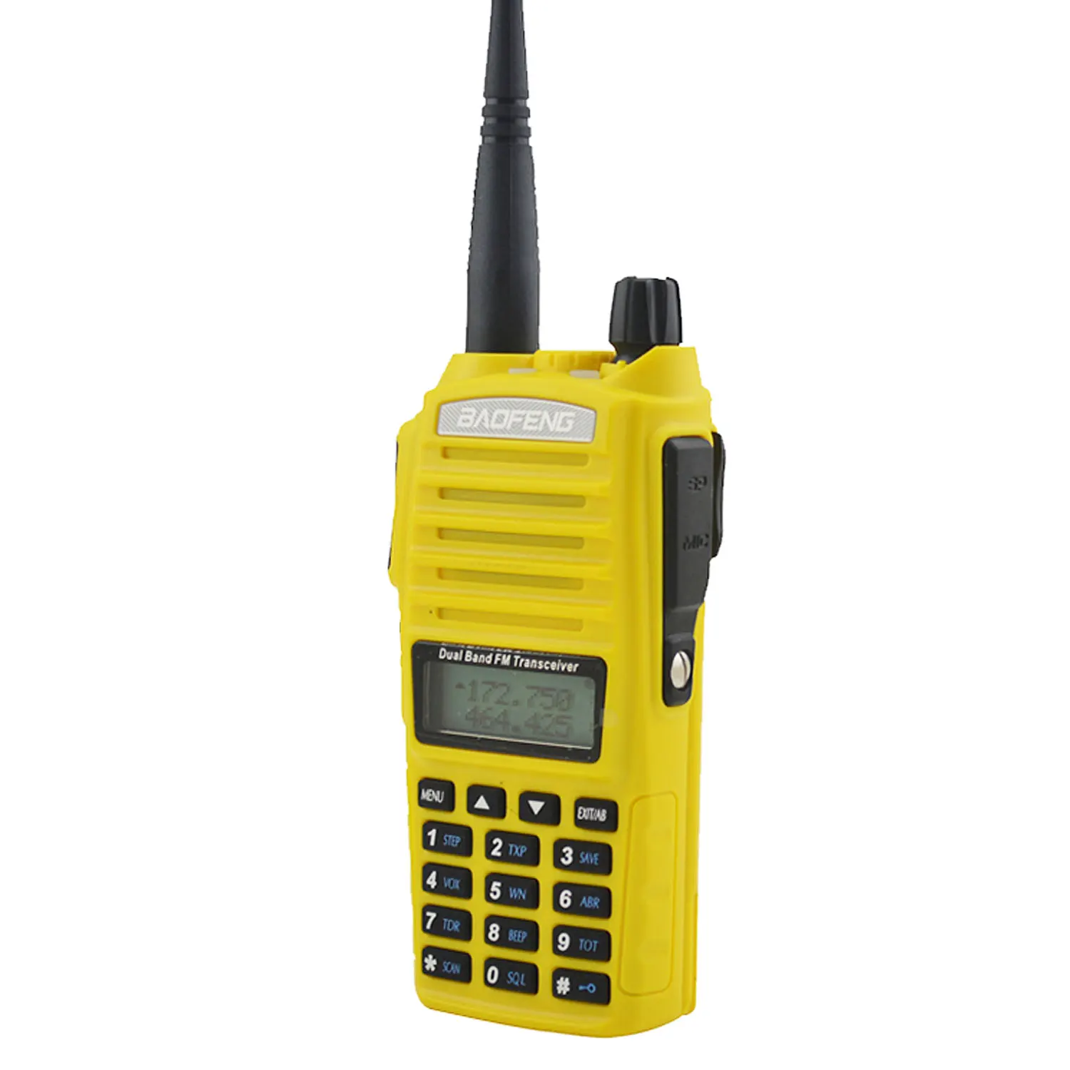 Baofeng-UV-82 Walkie Talkie PTT duplo, Interruptor PTT duplo com fone de ouvido, VHF, UHF, 136-174MHz, 400-520MHz, 5W, 128CH