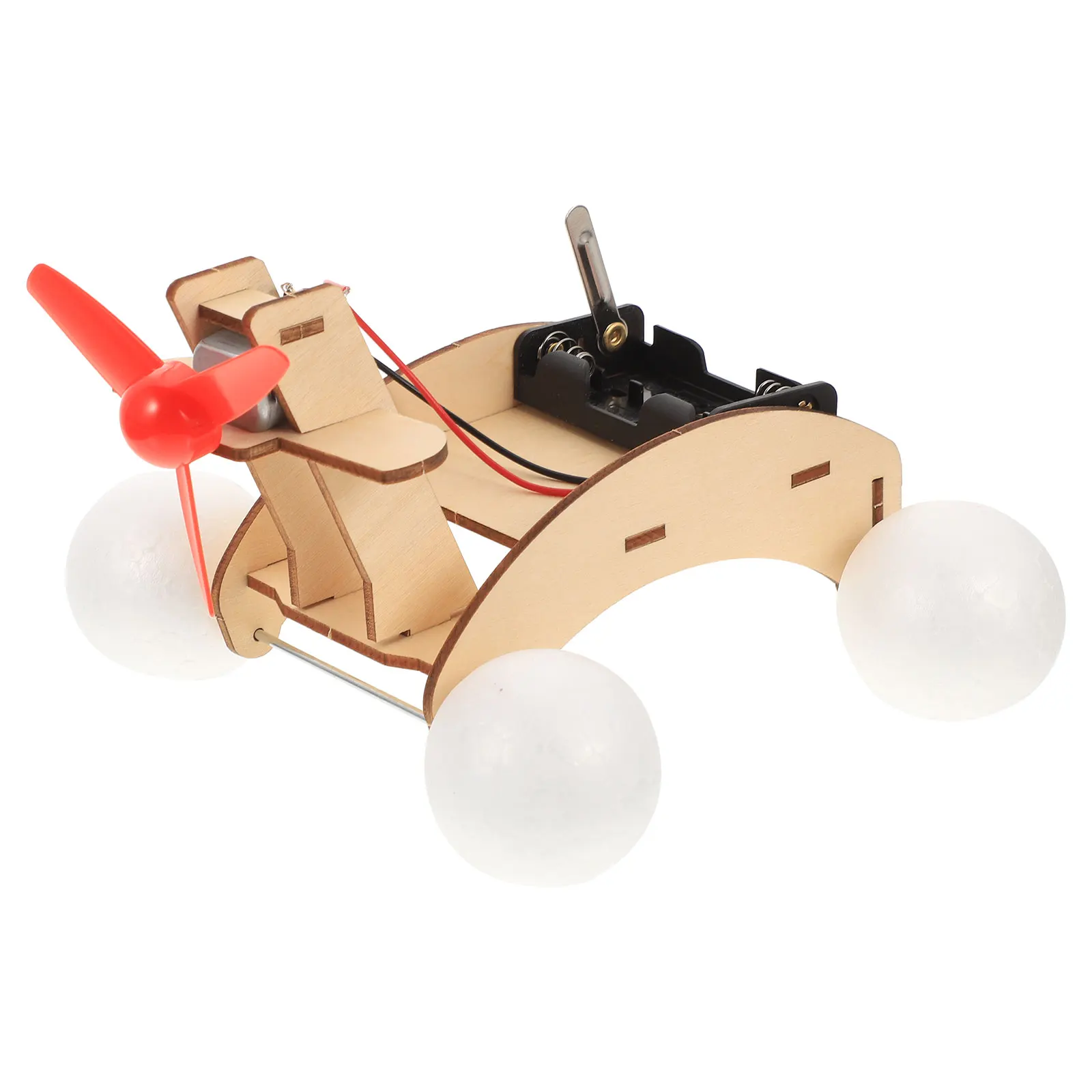 

Craft Boat Jigsaw Puzzle Toy Wooden Model Kit Kids Assembly Educational Wind Vehicle Science Experiment Material