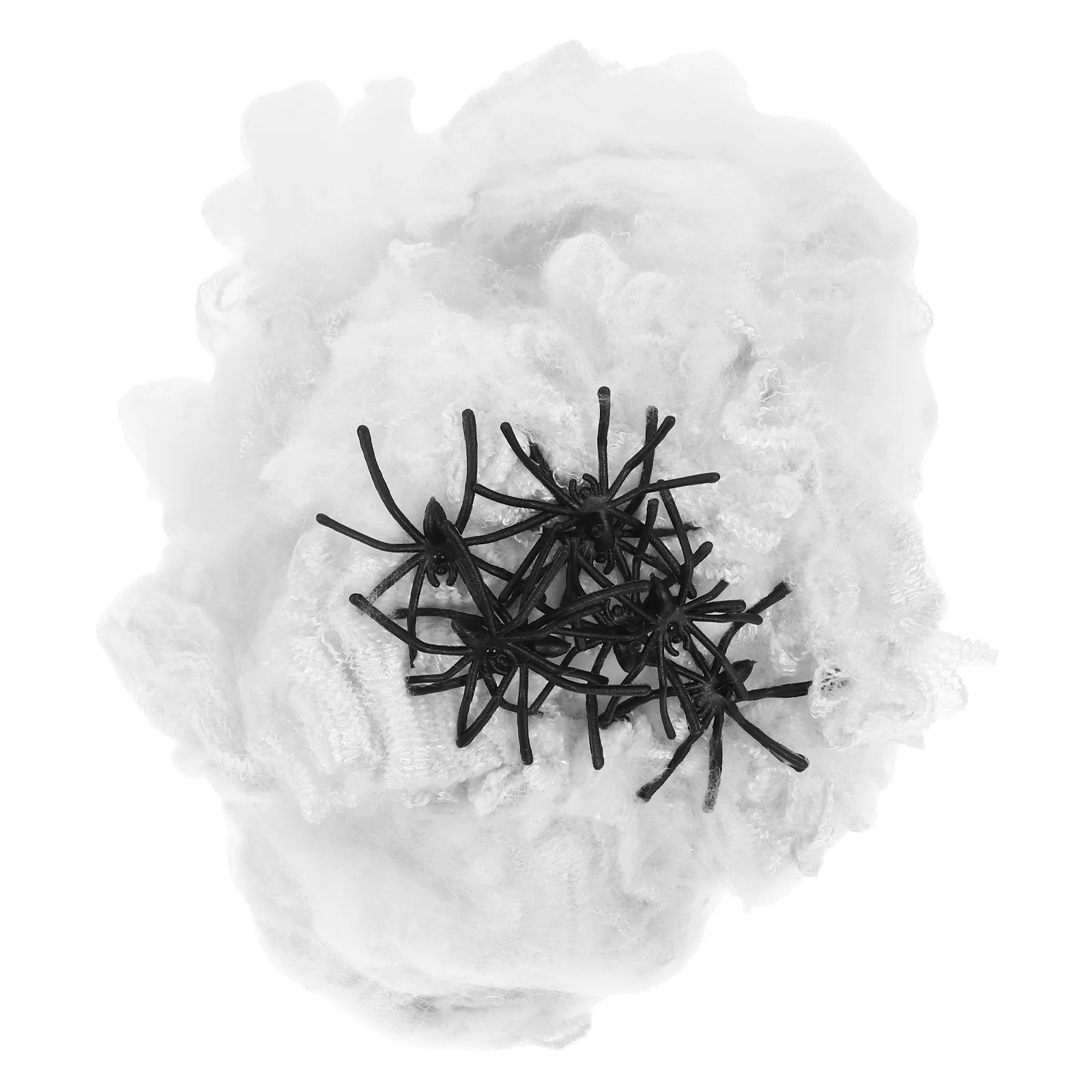 

4 Packs Halloween Spider Web Decoration Fake Webs Venue Setting Props Spiders Cotton Plastic for