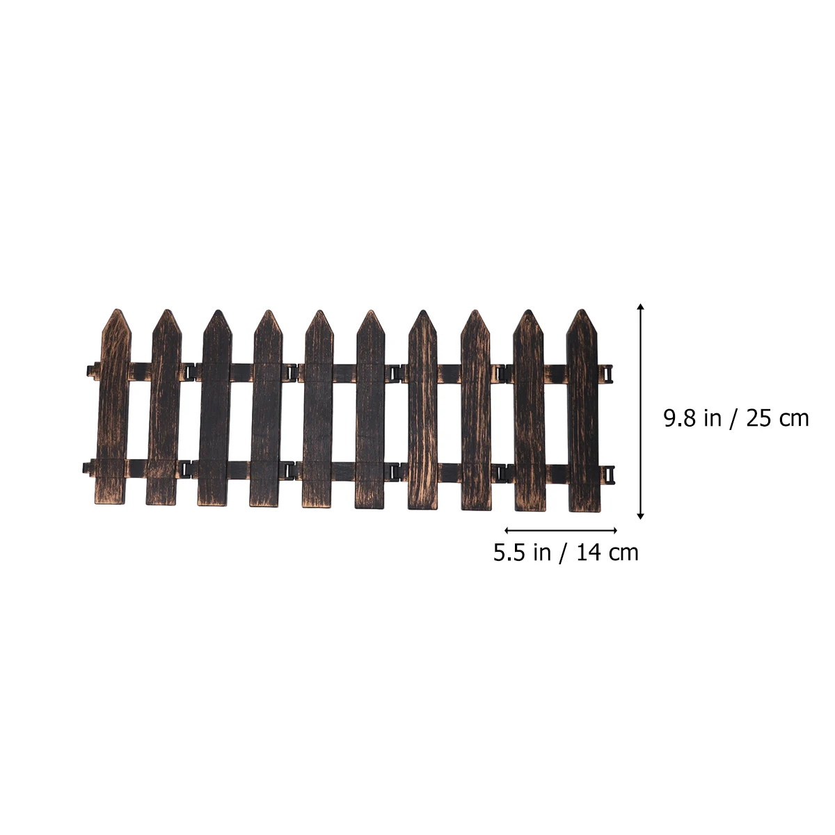 

5pcs Plastic Decorative Abs Simulation Landscape Fence For Garden Courtyard Hotel Display Miniature Fence Flexible Frame For Diy
