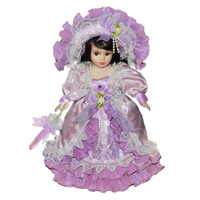 Victorian Elegant Ceramic for DOLL Con-tinental for DOLL Little Girl People Figu