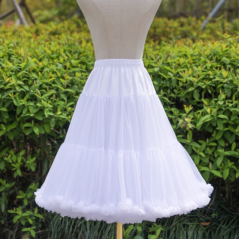 Women\'s Support Lolita Clouds Bridal Petticoat for Wedding 45cm Boneless Cotton Puffy Petticoat Soft Yarn Violence sottogonna