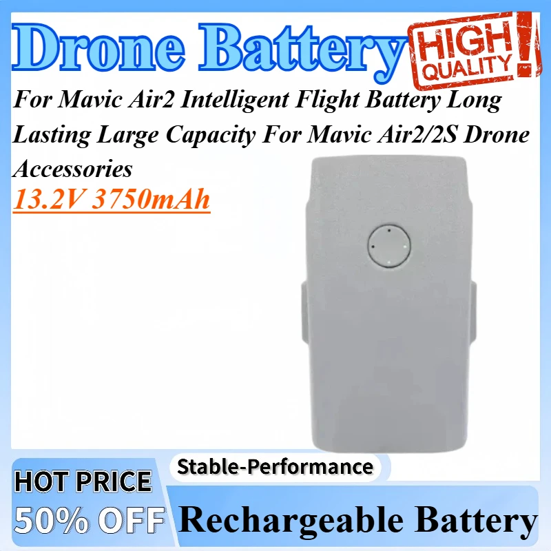 

13.2V 3750mAh For Mavic Air2 Intelligent Flight Battery Long Lasting Large Capacity For Mavic Air2/2S Drone Accessories